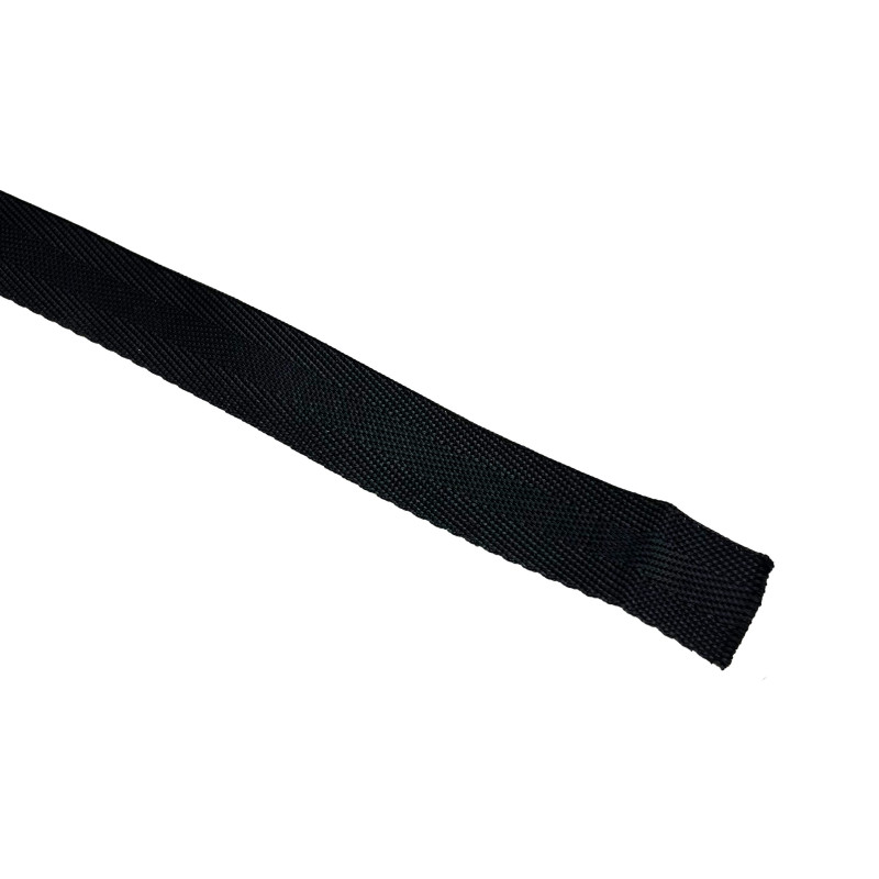 Sangle polyester sergée noire 15 mm