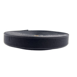 Sangle hmpe noir fil blanc 50 mm