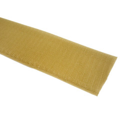 Ruban auto-agrippant à coudre 25 mm beige crochet