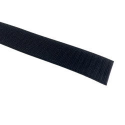 Ruban YKK auto-agrippant à coudre noir - 30 mm crochet