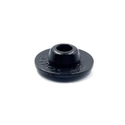 Bouton pression plastique noir - illet de calotte