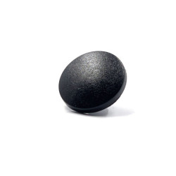 Bouton pression plastique noir - calotte