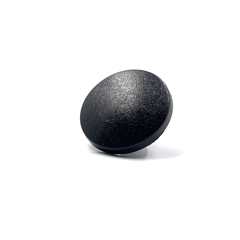 Bouton pression plastique noir - calotte