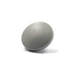 Bouton pression plastique gris - calotte