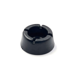 Bouton pression plastique noir - boule
