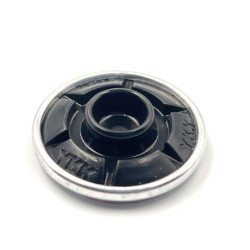 Snad rigide boule 25 mm noir platine alu