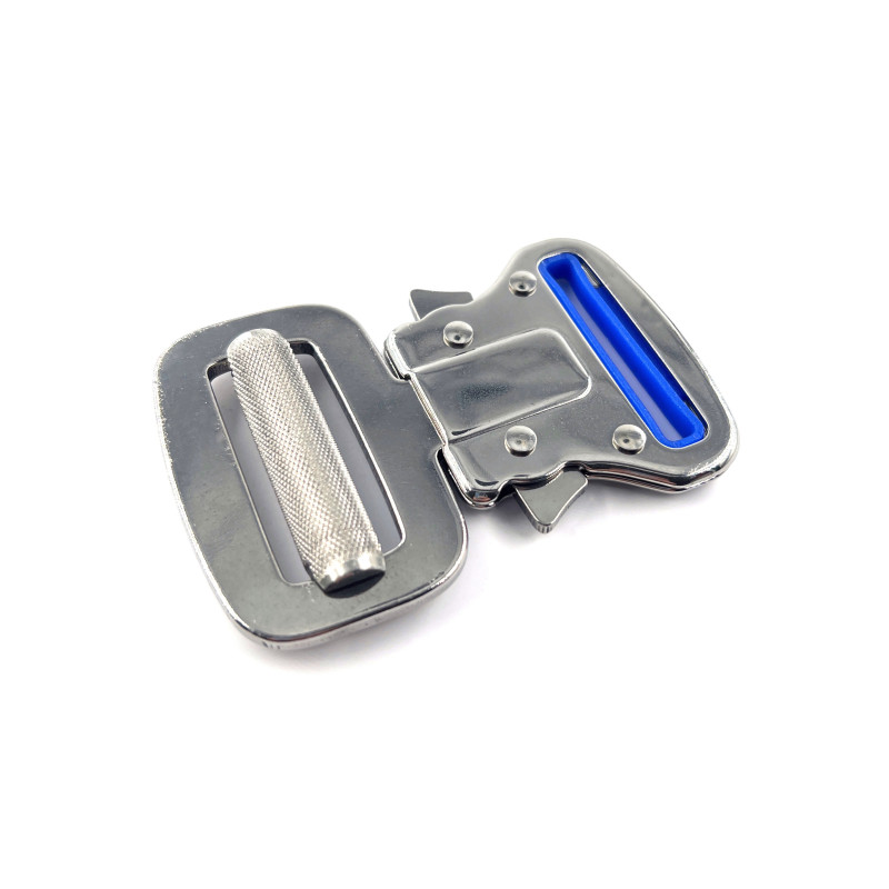 Boucle inox click lock et rouleau 40 mm