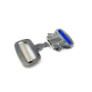 Boucle inox click lock et rouleau 40 mm