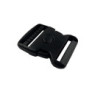 Boucle clips triple sécurité noire 50 mm