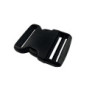 Boucle clips triple sécurité noire 50 mm