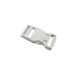 Boucle clips blanche ykk 20 mm