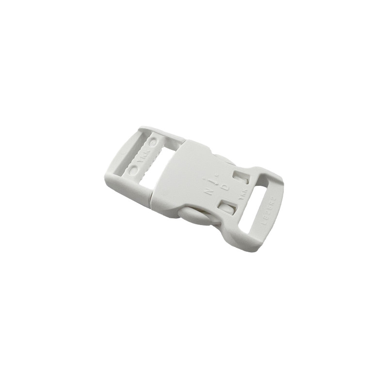 Boucle clips blanche ykk 20 mm
