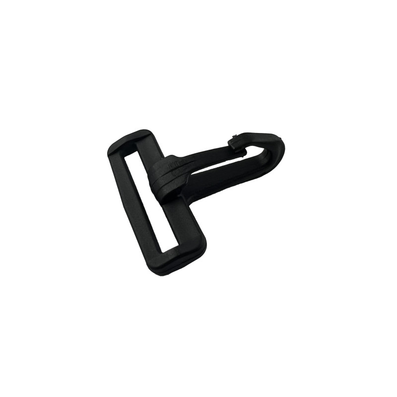 Mousqueton plastique noir 20 mm