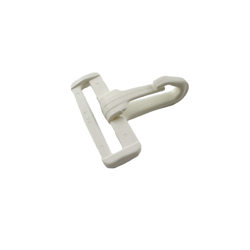 Mousqueton plastique blanc 20 mm