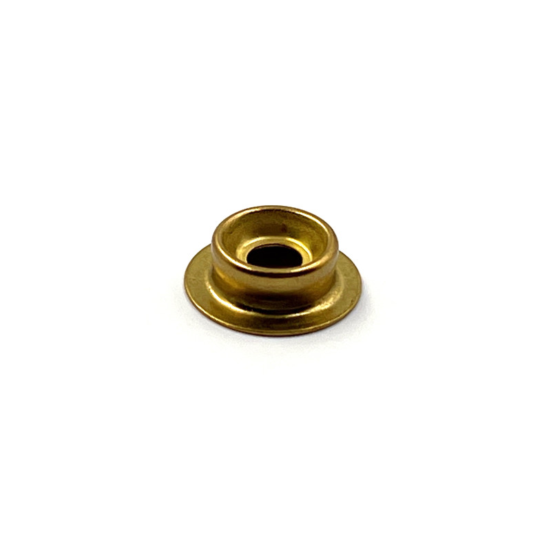 Bouton pression laiton doré - boule