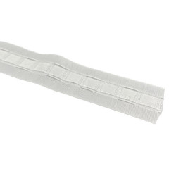 Ruban fronceur blanc 27 mm