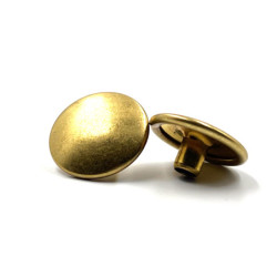 Bouton pression laiton doré - calotte