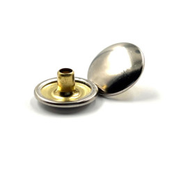 Durable DOT laiton nickelé - calotte 4 mm