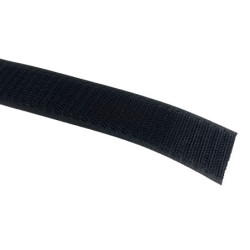 Ruban auto-agrippant à coudre noir - 20 mm crochet