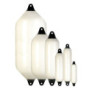 Pare battage blanc Ø 25 x 70 