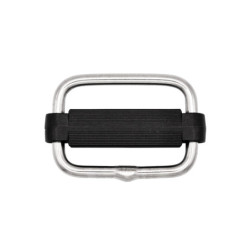 Boucle inox à barrette nylon 40 mm