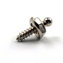 Loxx fixation à vis laiton nickelé 10 mm