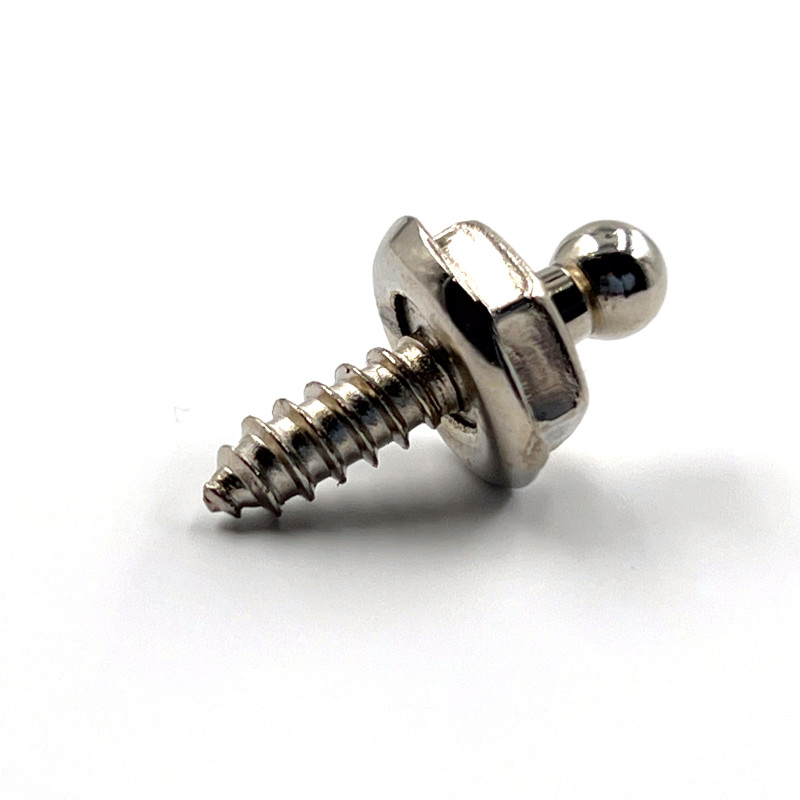 Loxx fixation à vis laiton nickelé 10 mm