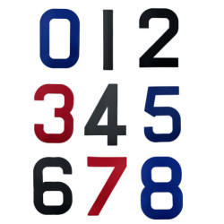 Numéro bleu 230 mm N°0