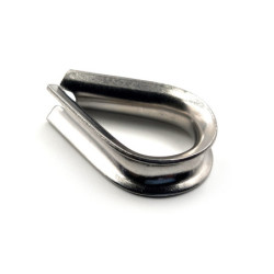 Cosse coeur ouverte inox Ø 8