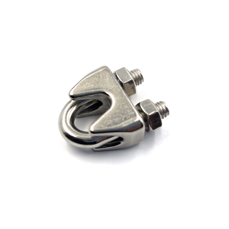 Serre cable à étrier inox Ø 6