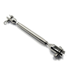 Ridoir 2 chapes inox Ø 6