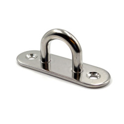 Pontet sur platine rectangulaire arrondie 60 x 20 x 6