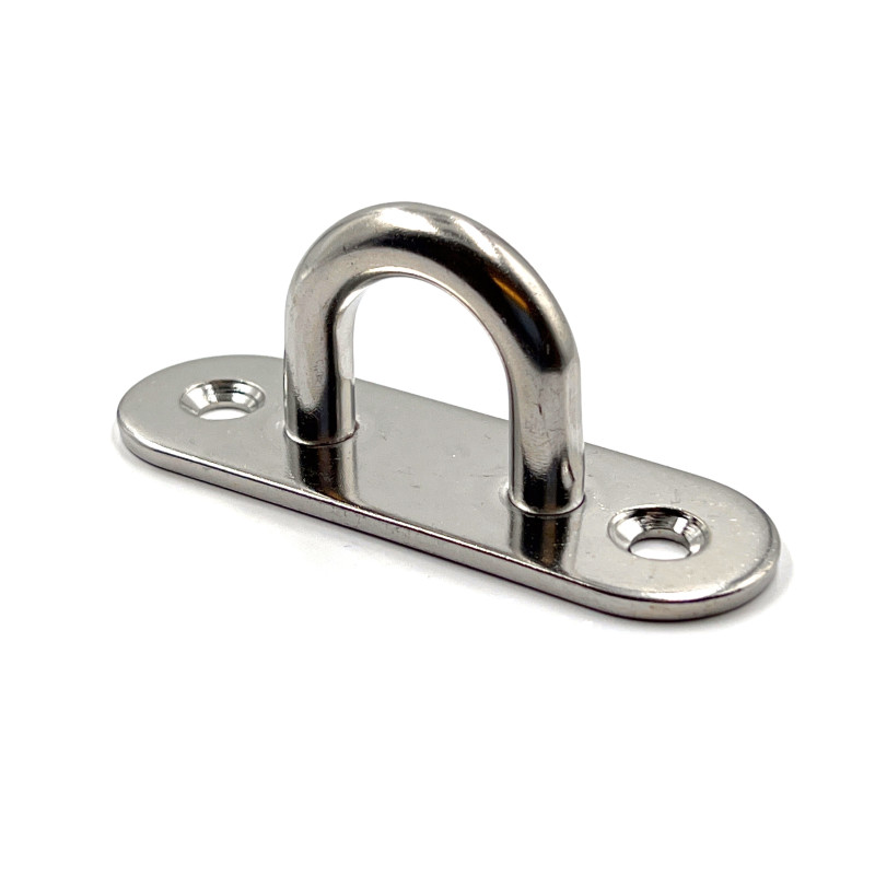 Pontet sur platine rectangulaire arrondie 60 x 20 x 6