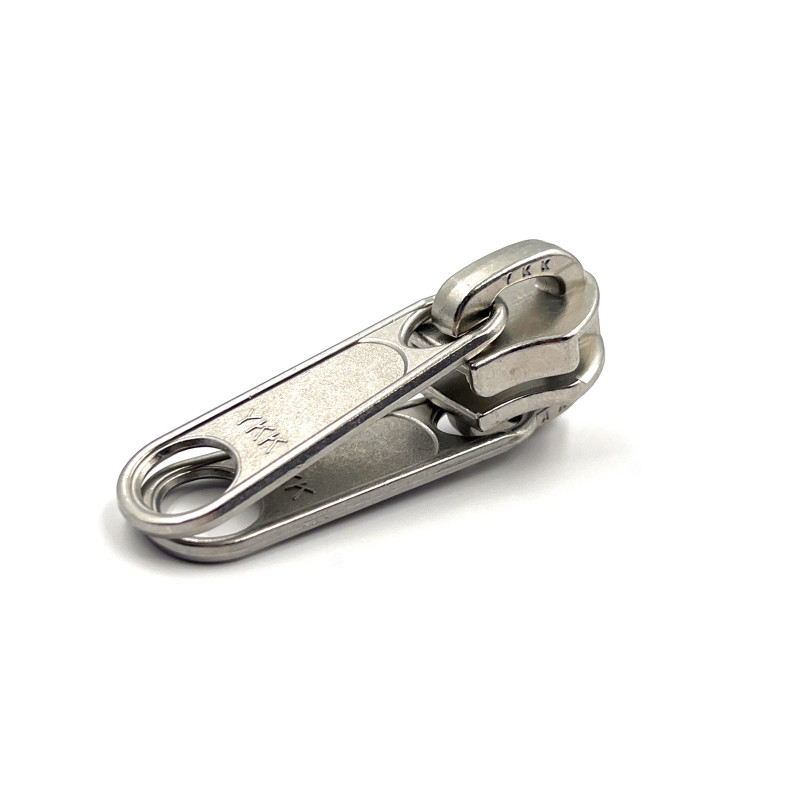 Curseur spiralée 10 double tirette laiton nickelé