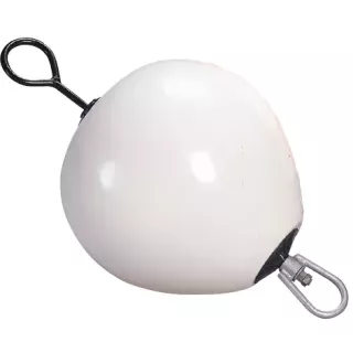 Bouée d amarrage avec tige courte blanche moussée
