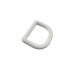 Anneau D plastique 25 mm blanc