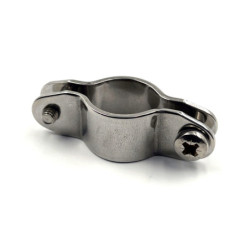 Collier double inox 25 mm