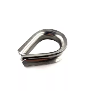 Cosse coeur ouverte inox 304