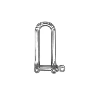 Manille droite longue inox Ø4