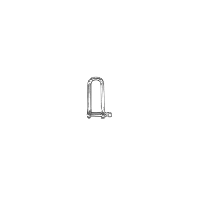 Manille droite longue inox Ø4