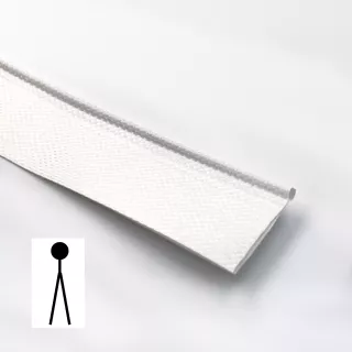 Bande de ralingue pvc large blanche