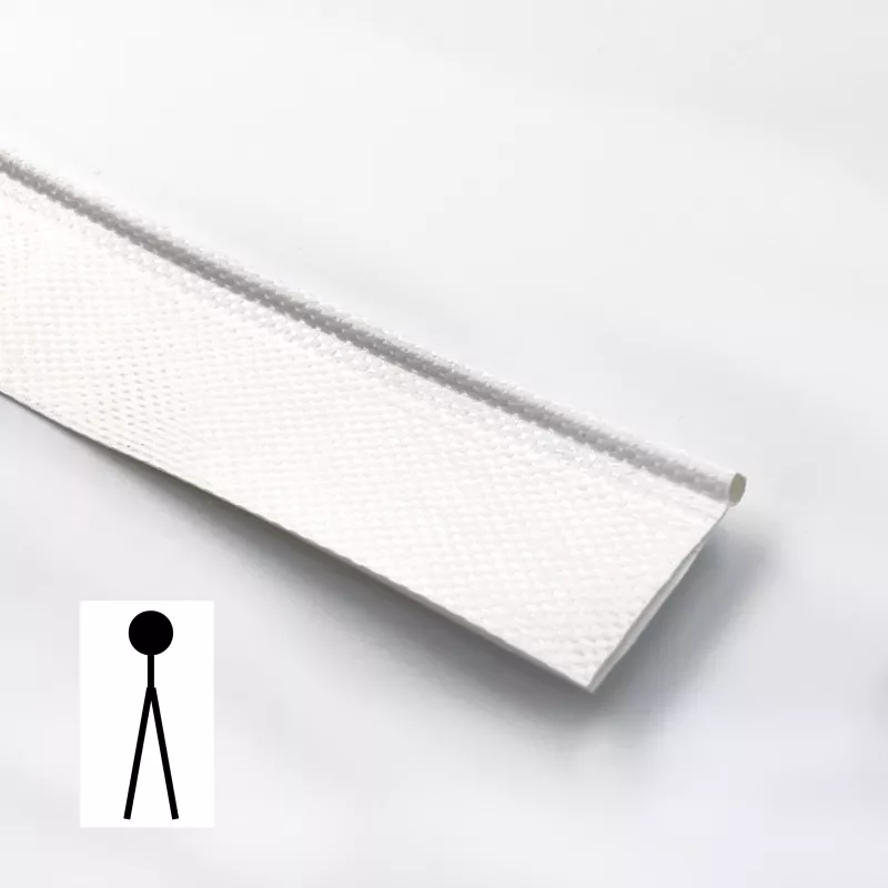 Bande de ralingue pvc large blanche