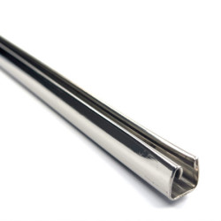 Rail de ralingue inox sans trou - 2m