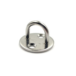 Pontet inox sur platine ronde 4 mm