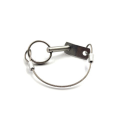 Goupille inox avec anneau brisé et câble