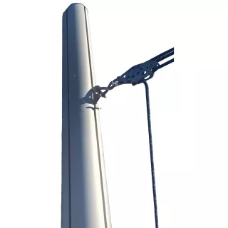 Mât aluminium pour voile d'ombrage