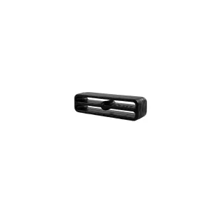 Passant plastique double noir 40mm