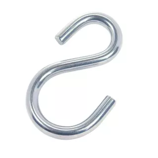 Crochet asymetrique inox Ø4