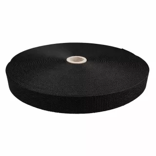 Sangle polyester rigide 20mm noire